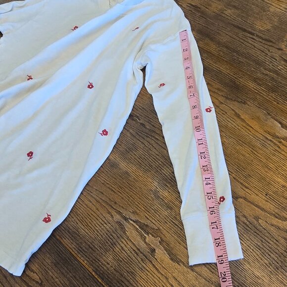 AERIE Juniors Long Sleeve Embroidered Tee Size XXS - Picture 7 of 8